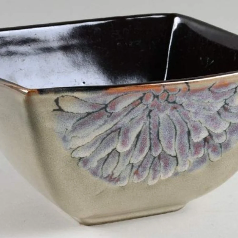 Pier 1 Imports Chrysanthemum Square Bowl